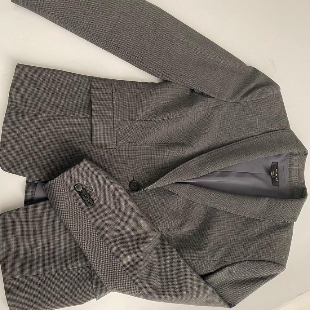Ann Taylor Houndstooth Blazer 4P